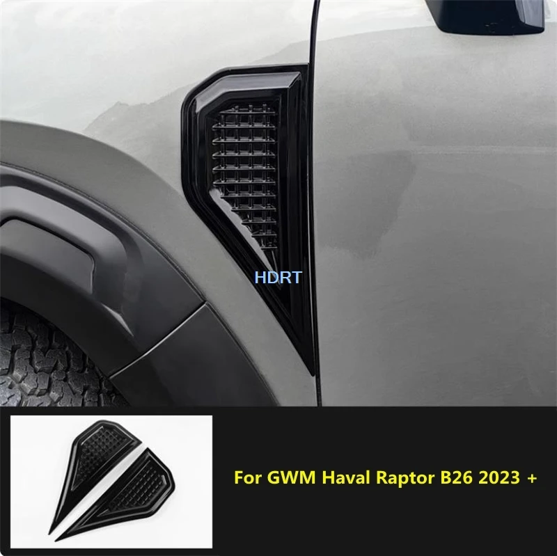 Car Styling Fender Outlet Leaf Side Mark Air Vent Cover Accessories Exterior Sticker For Great Wall GWM Haval Raptor B26 2023 +