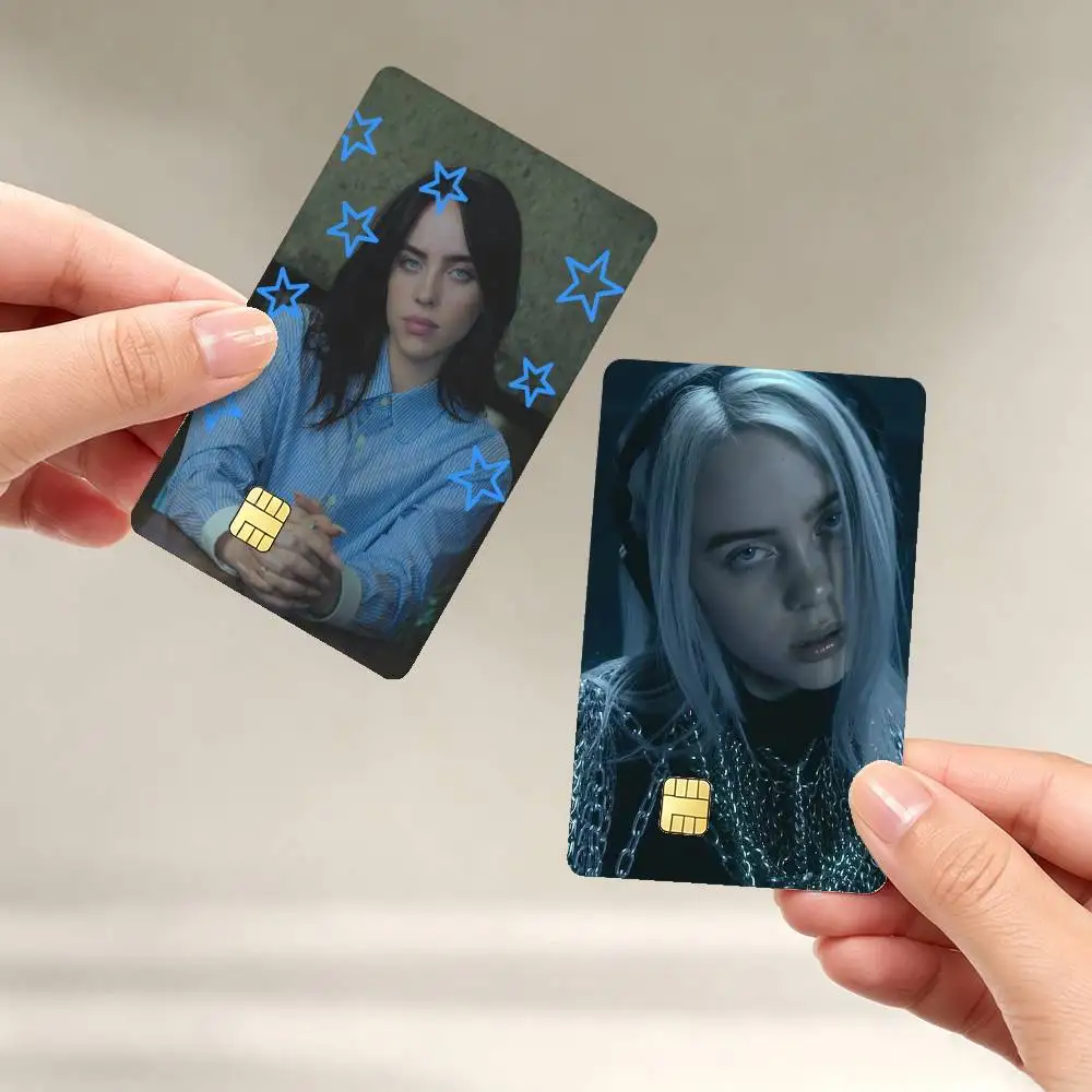 Musician Billie E-Eilish Sticker Film Tape Skin for Credit Card Debit Card Waterproof Stickers