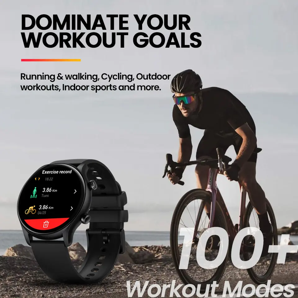 New Zeblaze Btalk 3 Plus Voice Calling Smartwatch 1.39'' Large HD Color Display Health Monitoring Sports Smart Watch - 6