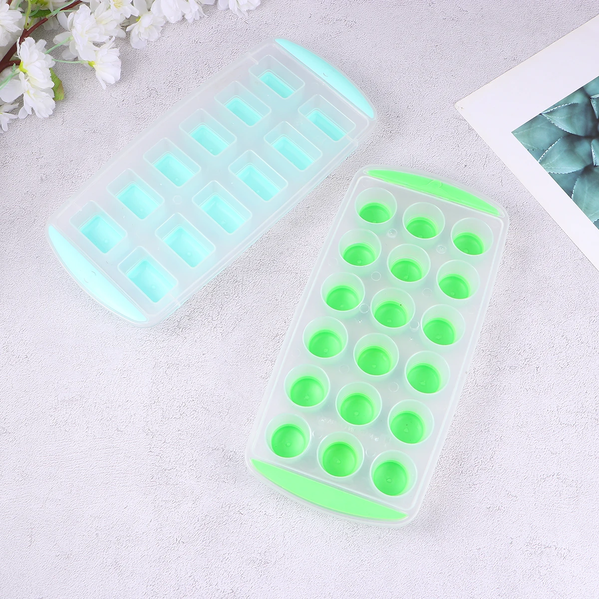 

87 Grids Ice Mold Silicone Tray Creative Bucket Maker Lattice Molds Cubes Refrigerator Kitchen Bar Tool Pudding Jelly Candy