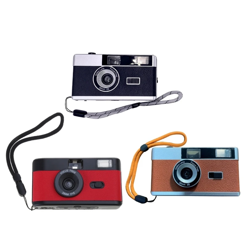 Retro 35mm Point and Shoot Film Camera with Flash Capture Memories in Film Perfect for Photography Enthusiasts Drop Shipping