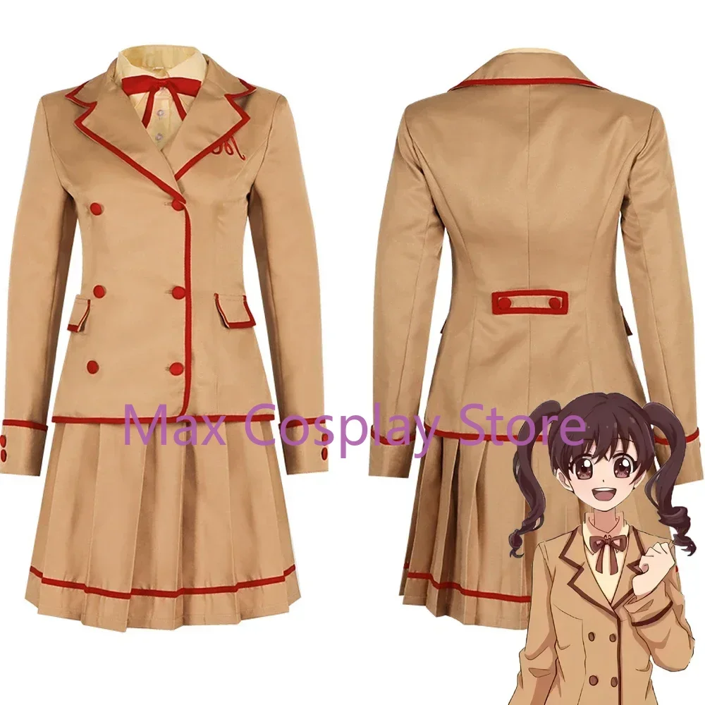 Max Anime Cosplay Costume pour femmes, Yumeiro, Patissiere Amano, Ichigo, Jupe JK, Uniforme imbibé, Tenue de fête d'Halloween, Adulte, Bol