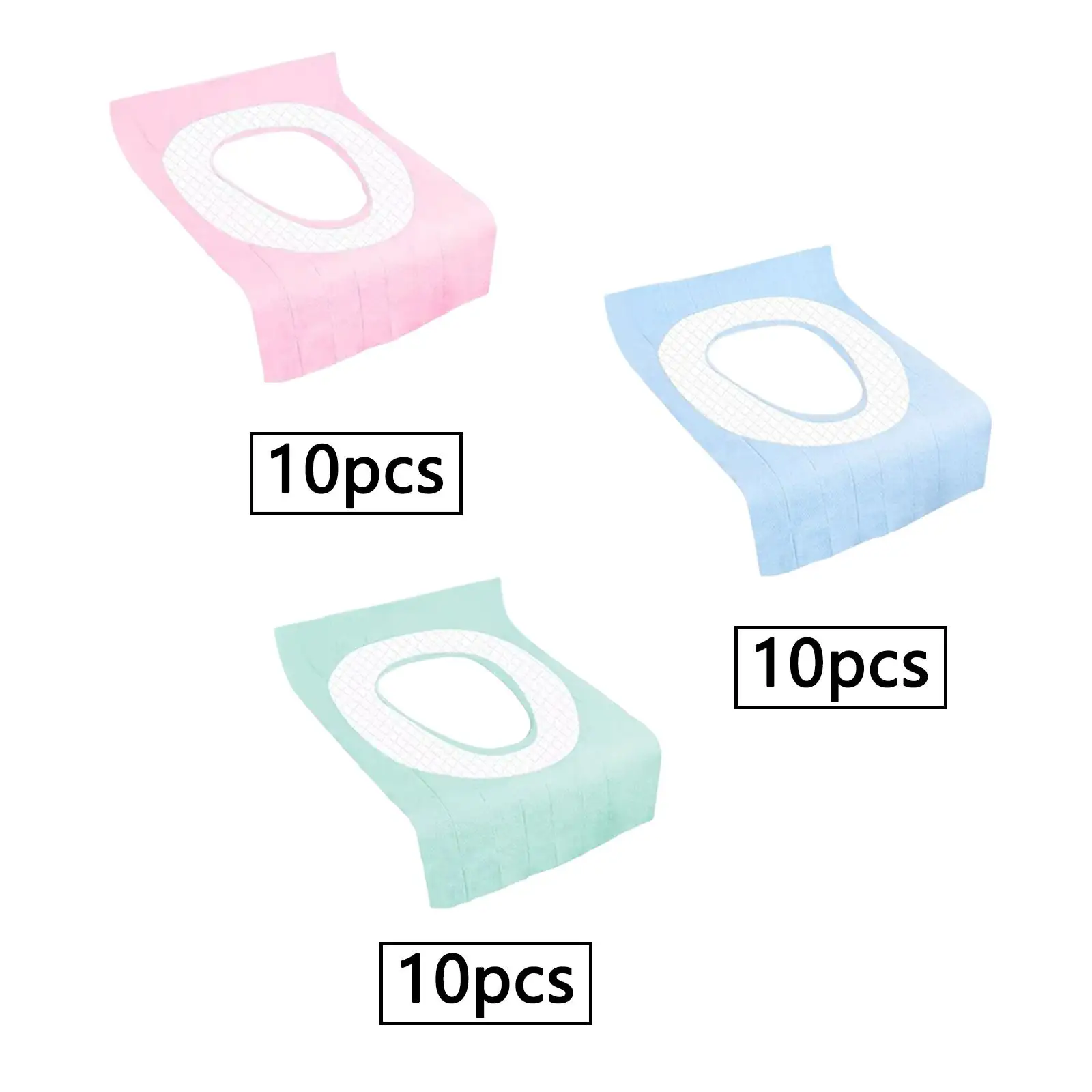 10Pcs Disposable Toilet Seat Covers for Outdoors Public Restrooms Trip