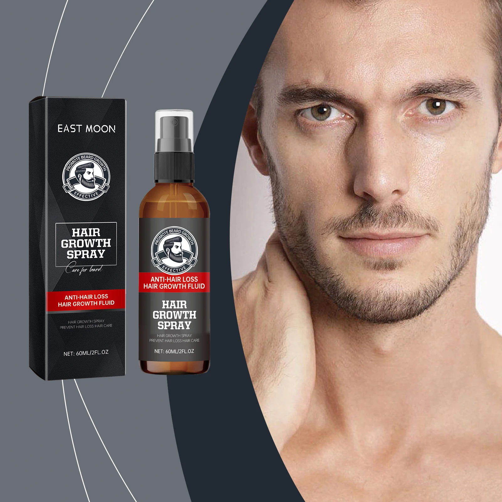 Мужской спрей для бороды с экстрактом