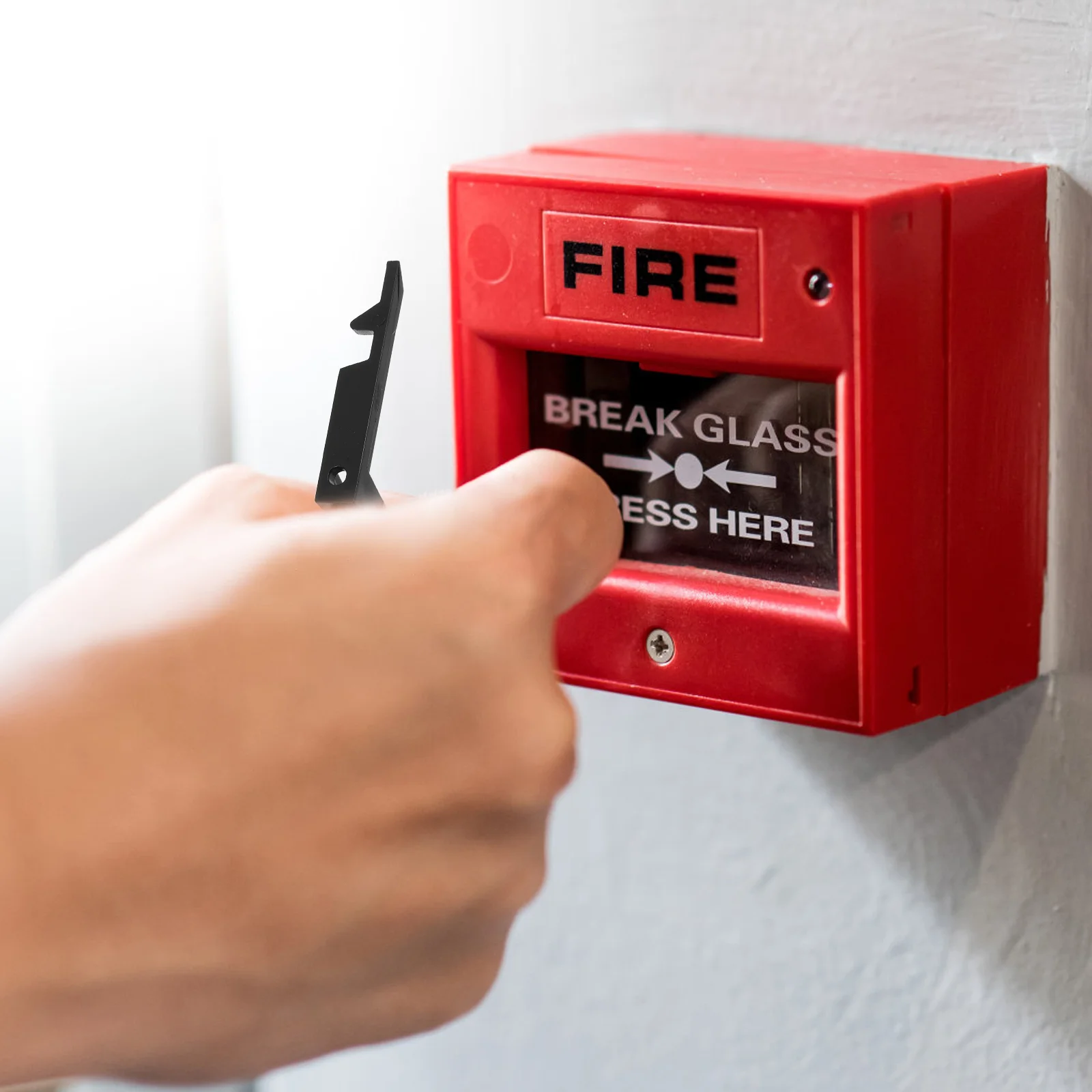 10 Pcs Fire Reset Key Emergency Call Point Glass Break Test Keys Switch Plastic Roadway Safety Traffic Signal Device