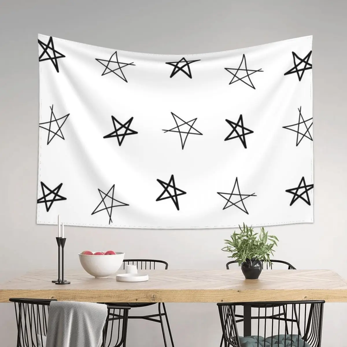 

hand drawn stars Tapestry Wall Hangings Decoration Aesthetic Home Decor Room Decorations Aesthetic Tapestry