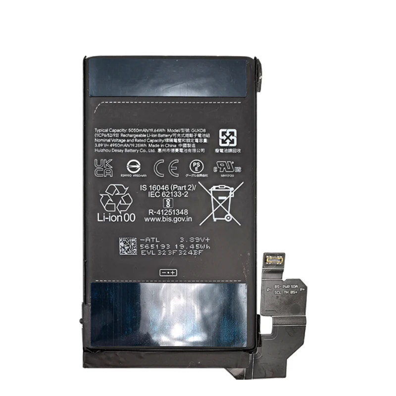 Fast Shipping GUKD8 4950mAh For HTC Pixel8 Pro Mobile Phone Replacement Battery For Google Pixel 8Pro Batteries Bateria Batterij