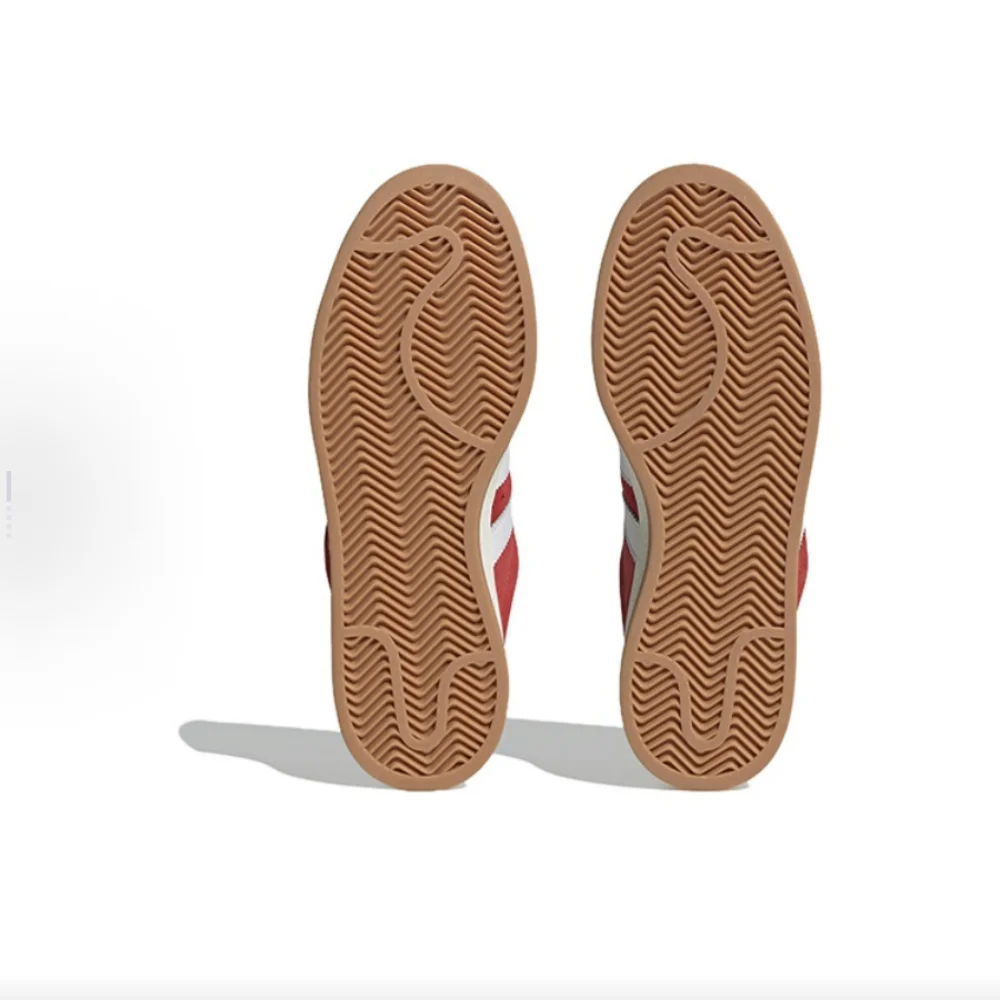 adidas Originals CAMPUS 00s Leather Comfortable Durable Lightweight Low-Top Skate Shoes Unisex Red/White H03474