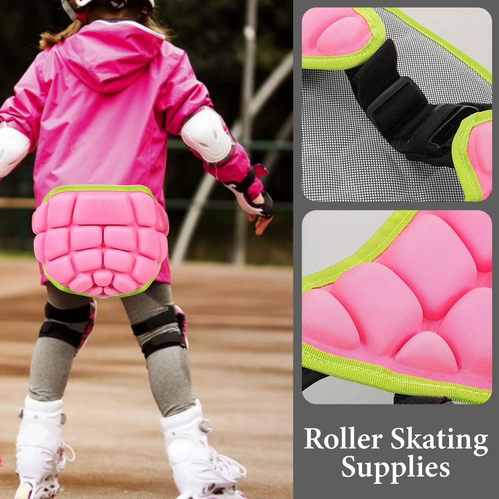 Padded Skating Hip Protector Eva Sponge Butt Cushion Thick Protective Pad Outdoor Skiing Hip Guard Cushion Comfortable Safety view 5