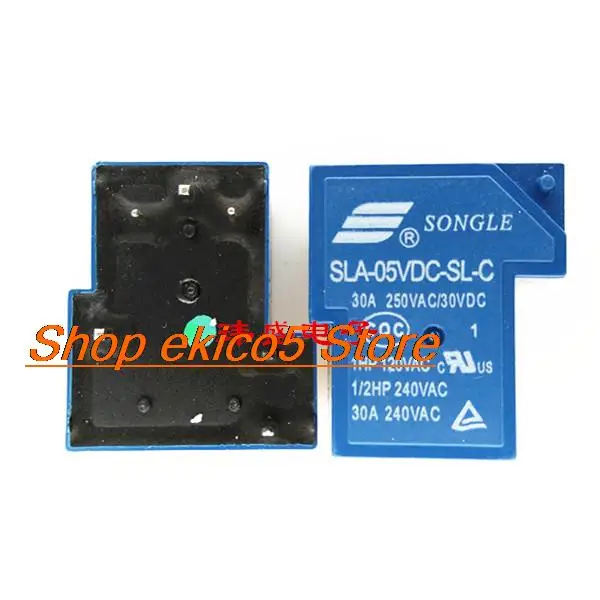 10pieces Original stock    SLA-05VDC-SL-C T90 5V 30A 6 