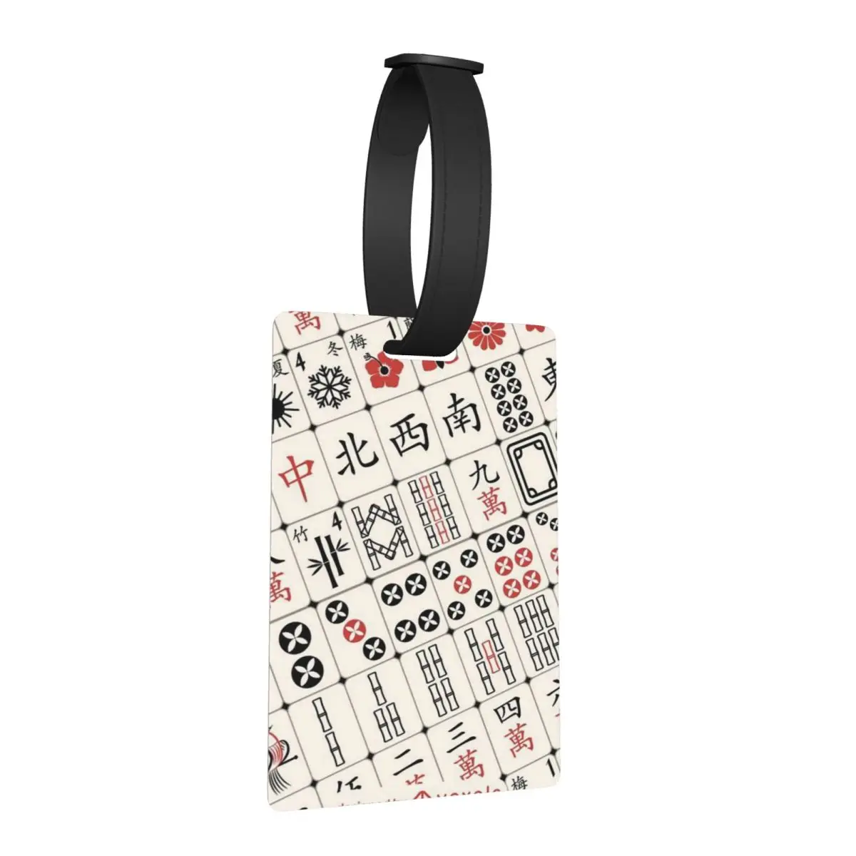 

Бирки для багажа с узором маджонг, аксессуары для чемоданов, этикетки для путешествий, держатели для багажных бирок, идентификаторы для имени и адреса