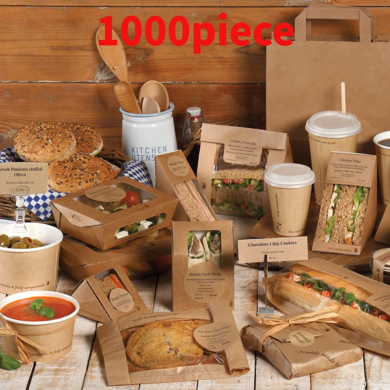 

10 00piece.Custom.take away fast food package customized restaurant to go boxes custom food packaging