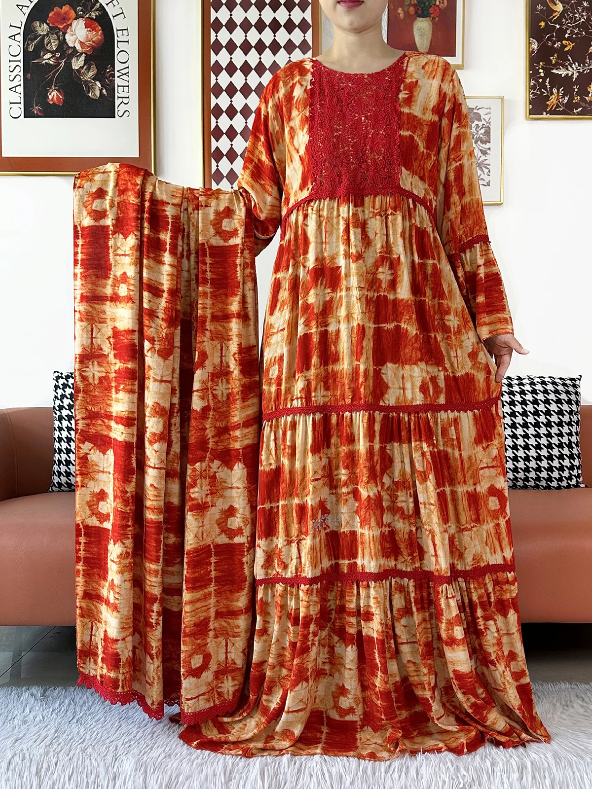 2026 Party Dress African Women - Embroidery Abaya ulasan dan harga