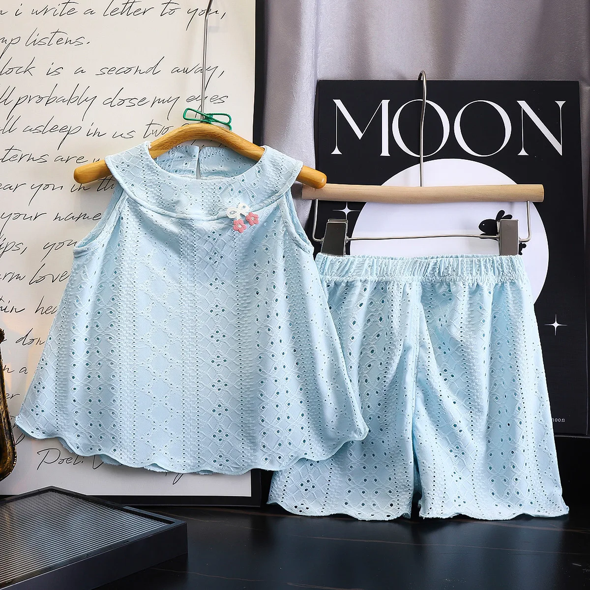 Korean Style Princess Girls Thin Tank Top Cute Sleeveless Camisole Breathable Cool Top for Toddler Baby Girls