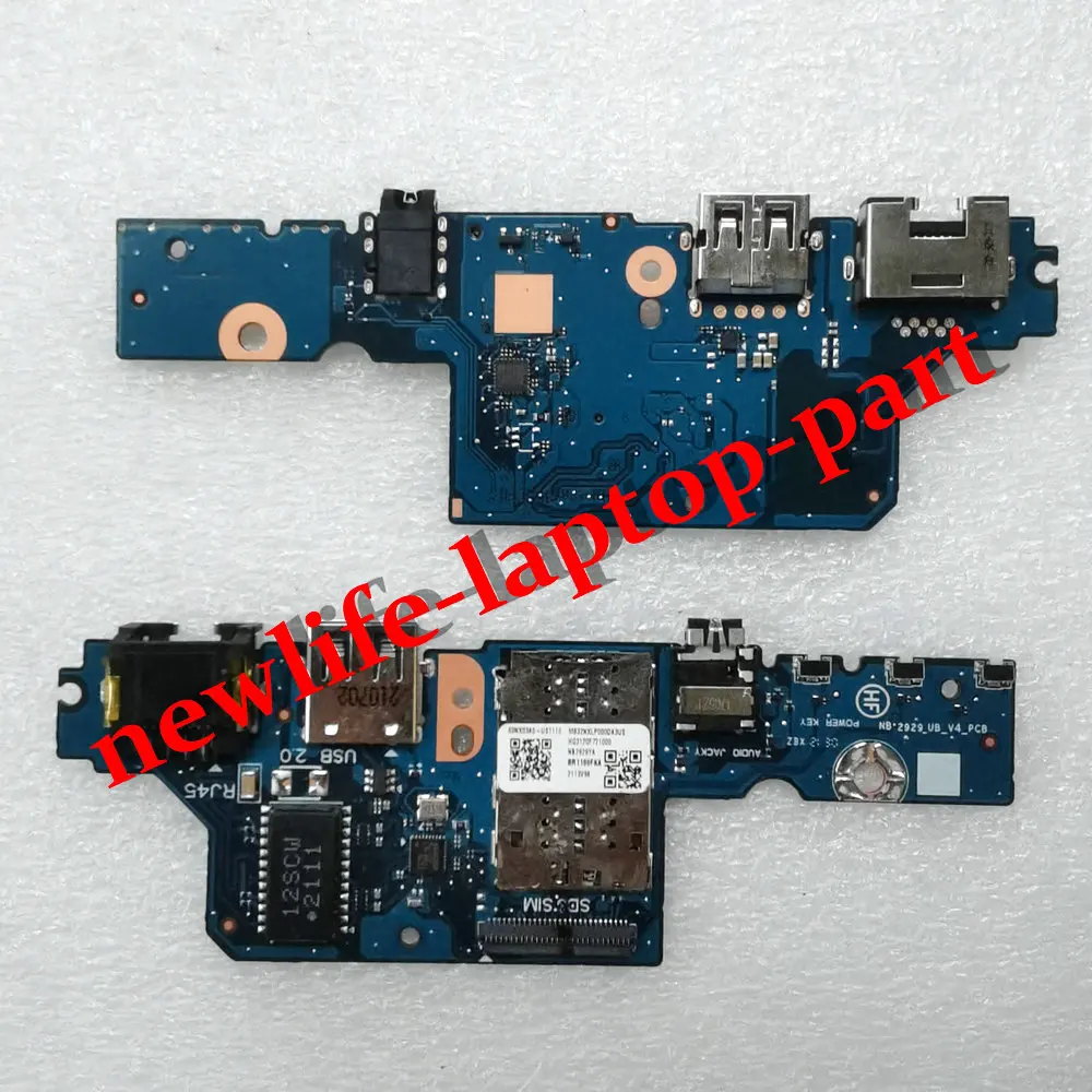 Original For ASUS BR1100F BR1100FKA Laptop USB AUDIO WLAN 4G LTE POWER BOTTON VOLUME CONTROL SUB IO BOARD NB2929 60NX03A0-US1110