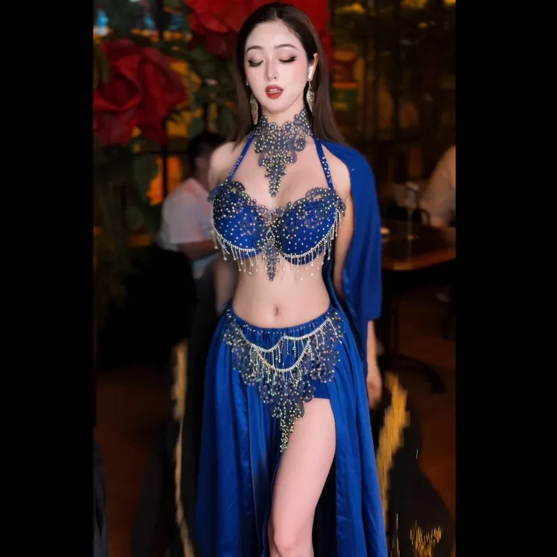 사용자 정의 새로운 밸리 댄스 의상 세트 공연 의류 클래스 섹시한 기질 연습 드레스 이집트 오리엔탈 댄스 드레스
