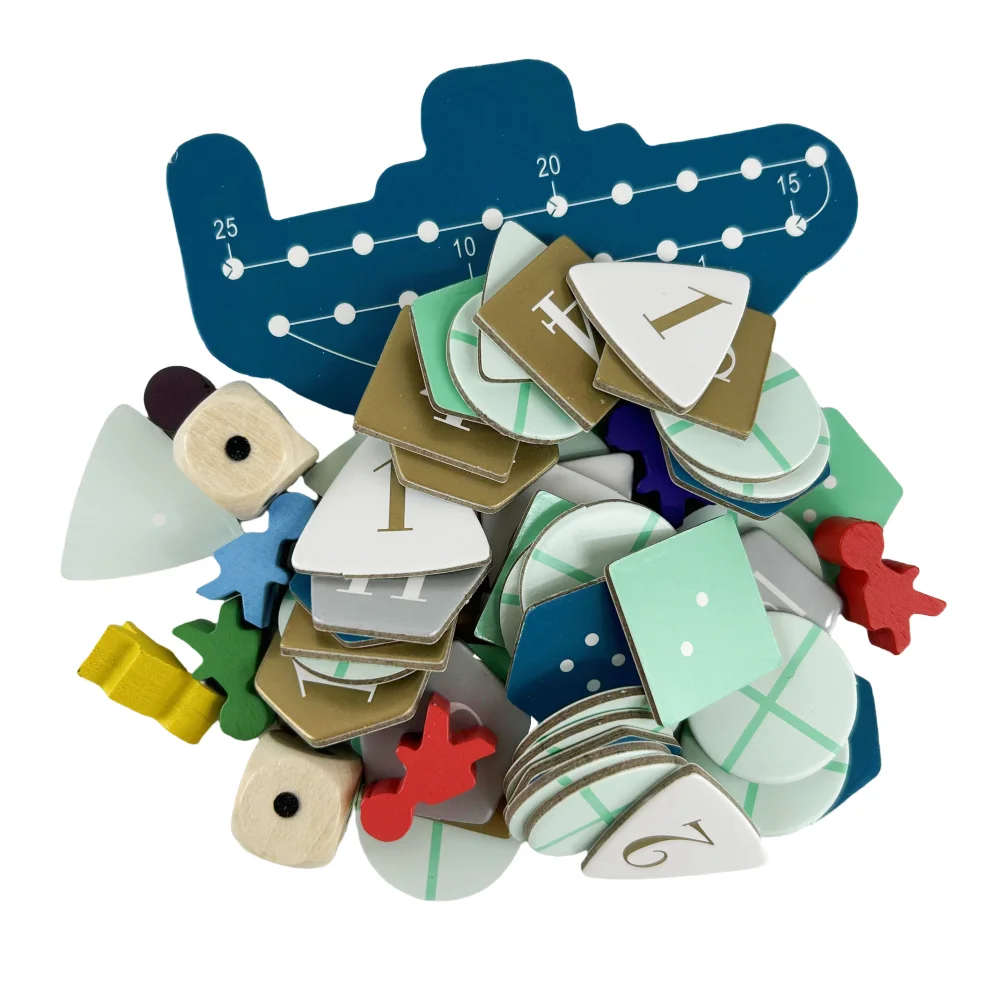 Jogo de tabuleiro de aventura em mar profundo, jogo de cartas, entretenimento de festa familiar, brinquedos interativos, presente para crianças, jogo engraçado em inglês