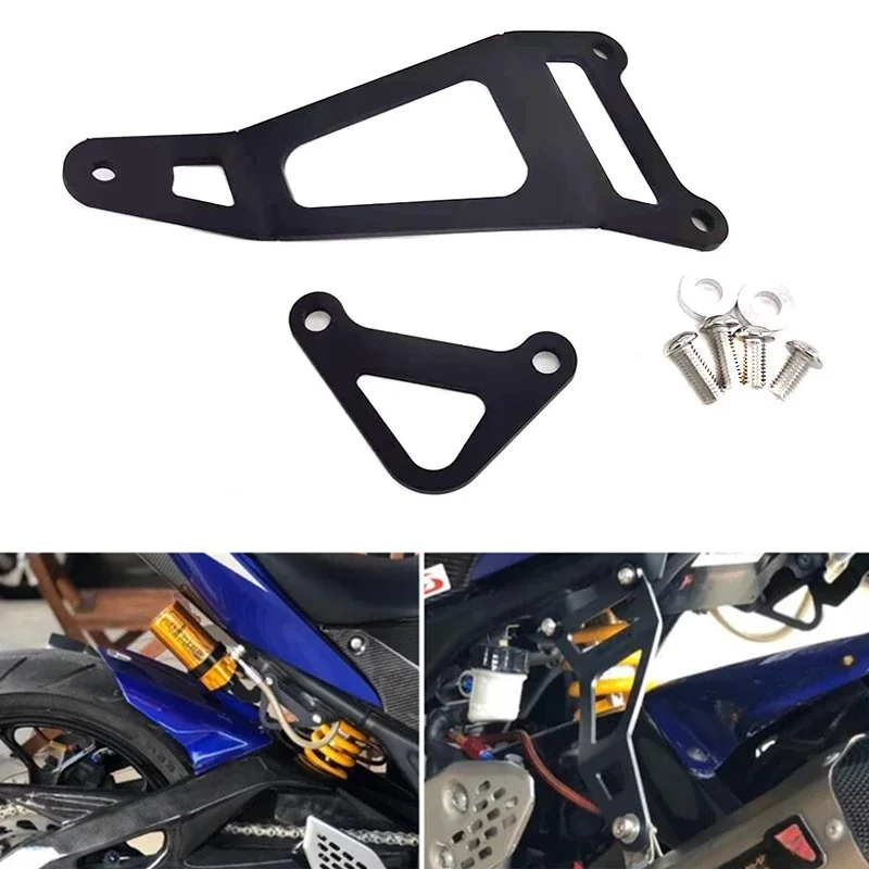 Motorcycle Exhaust Muffler Hangers For YAMAHA YZF-R3 YZF-R25 MT-03 MT-25 2014-2023 Rear Pedal Removal Racing Modification