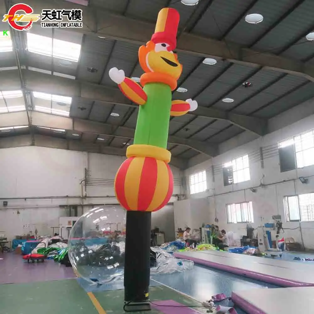 Envío rápido 4m/5m/6m bailarina de payaso gigante publicidad comercial bailarina de aire bailarinas del cielo con soplador