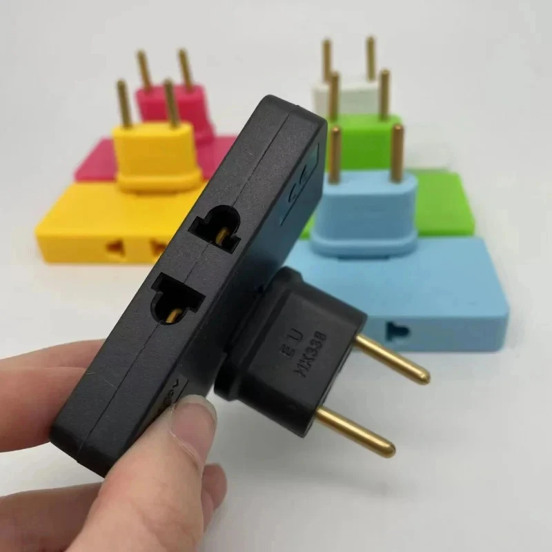 1-4Pcs EU Plug 180 Degree Rotatable Socket Converter Extension Plug Multi-Plug Mini Slim Wireless Outlet Adapter