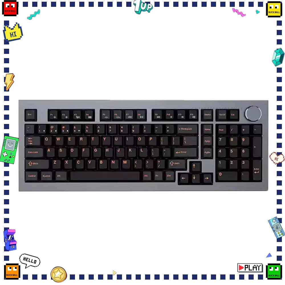 James Donkey R2 2.0 Mechanical Keyboard Tri Mode Wireless Keyboard Hot Swap Constom Aluminum Alloy Gaming Keyboards PC Accessory