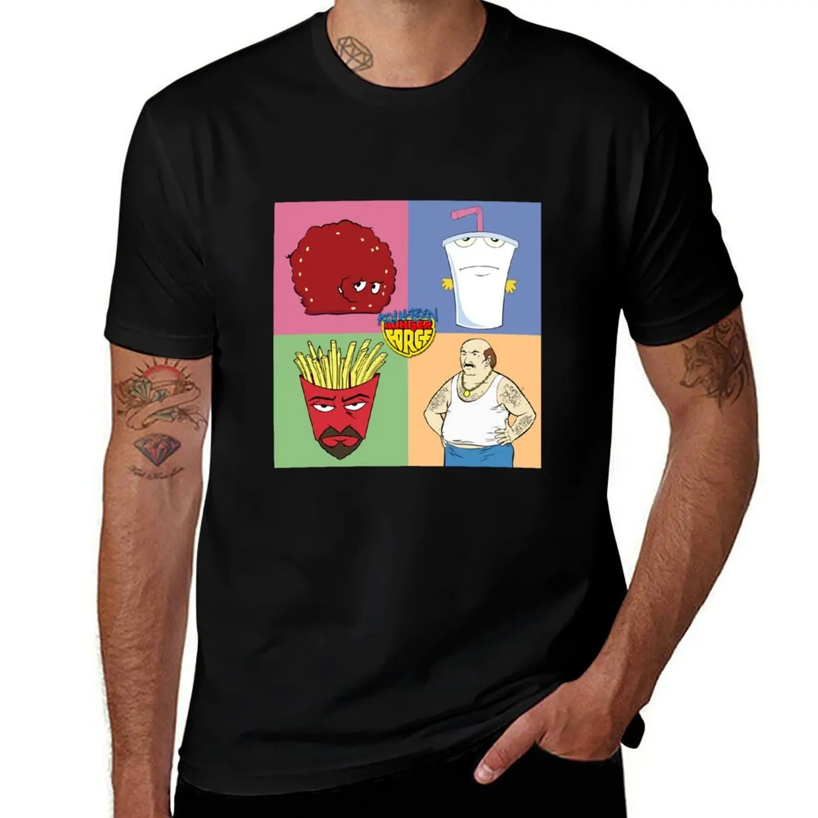 

aqua teen hunger force T-Shirt Vintage Style Printed Top