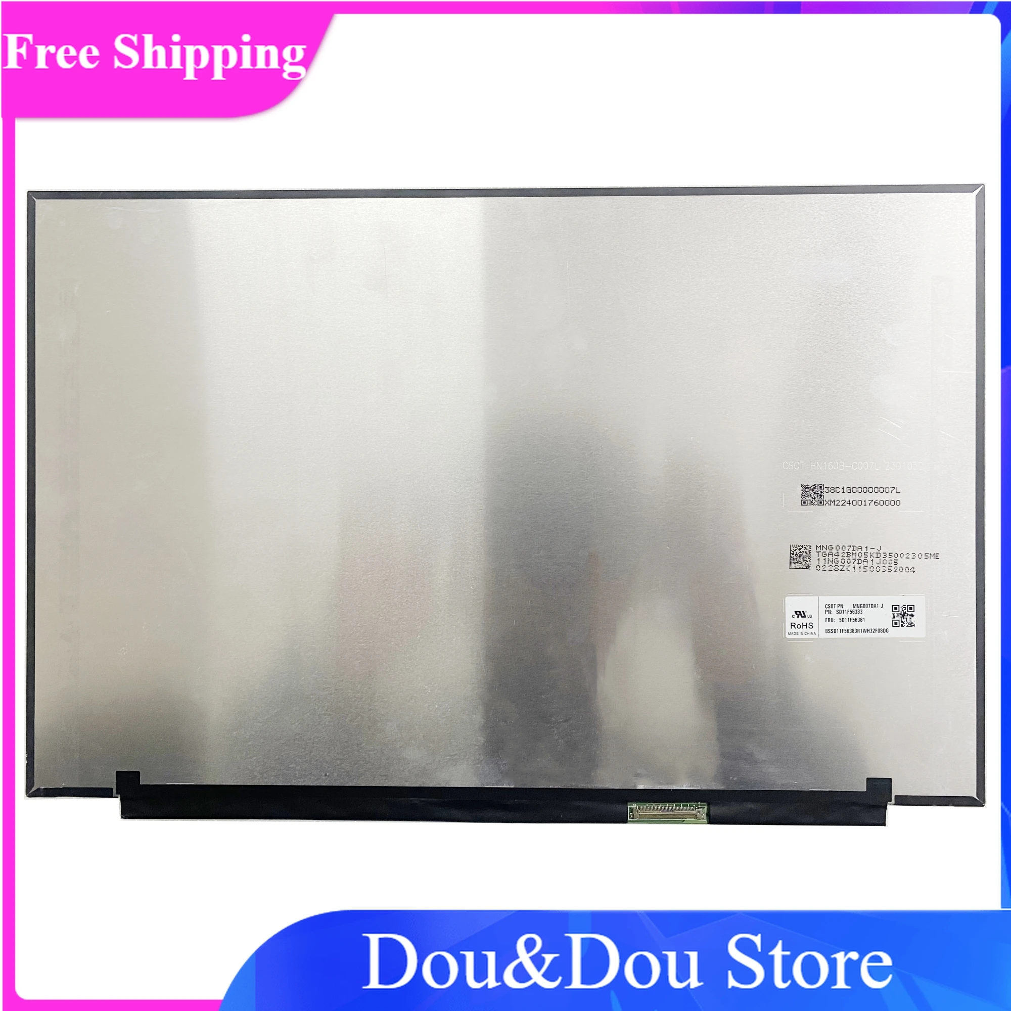 

MNG007DA1-J For Lenovo ThinkBook 16 G4+ IAP/ARA 5D11F56381 5D11F56384 2560×1600 165hz 40pin 16.0" Laptop LCD Screen