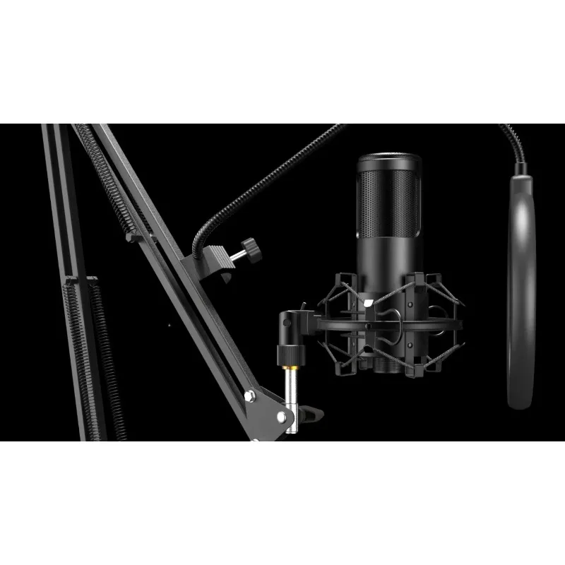 mic Professional Recording Microfono Streaming USB Condenser Microphone Kit With Arm Stand