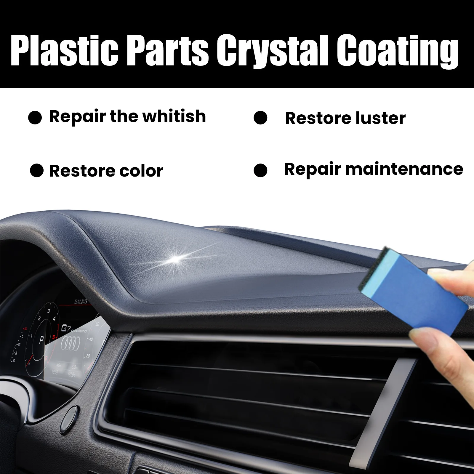 Car Plastic Restorer Back To Black Gloss Car Cleaning Products Plastic Leather Restore Auto Polish And Repair Coating Renovator