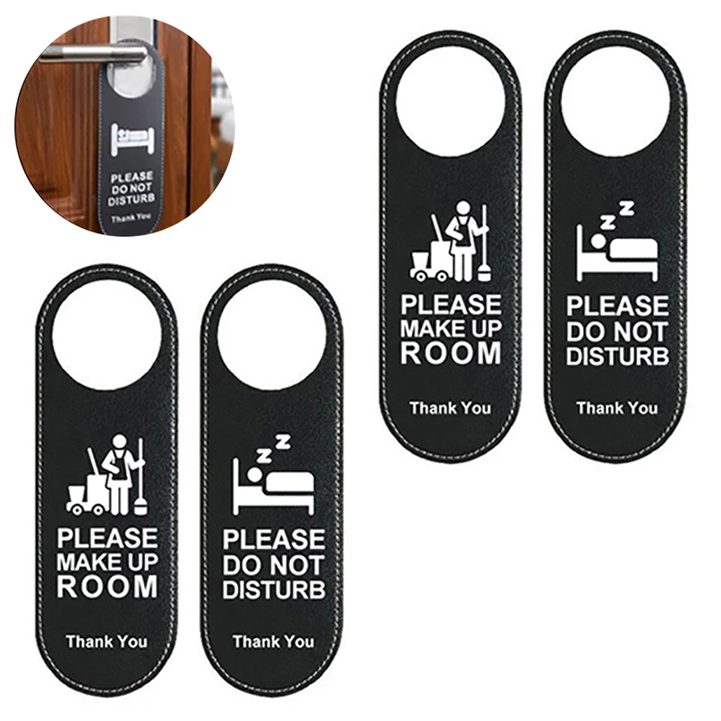 

Make up Room Hotel Bulletin Board Do Not Disturb Signs Door Hanger Tags Door Knobs Hanger Pendant Cleaning Label