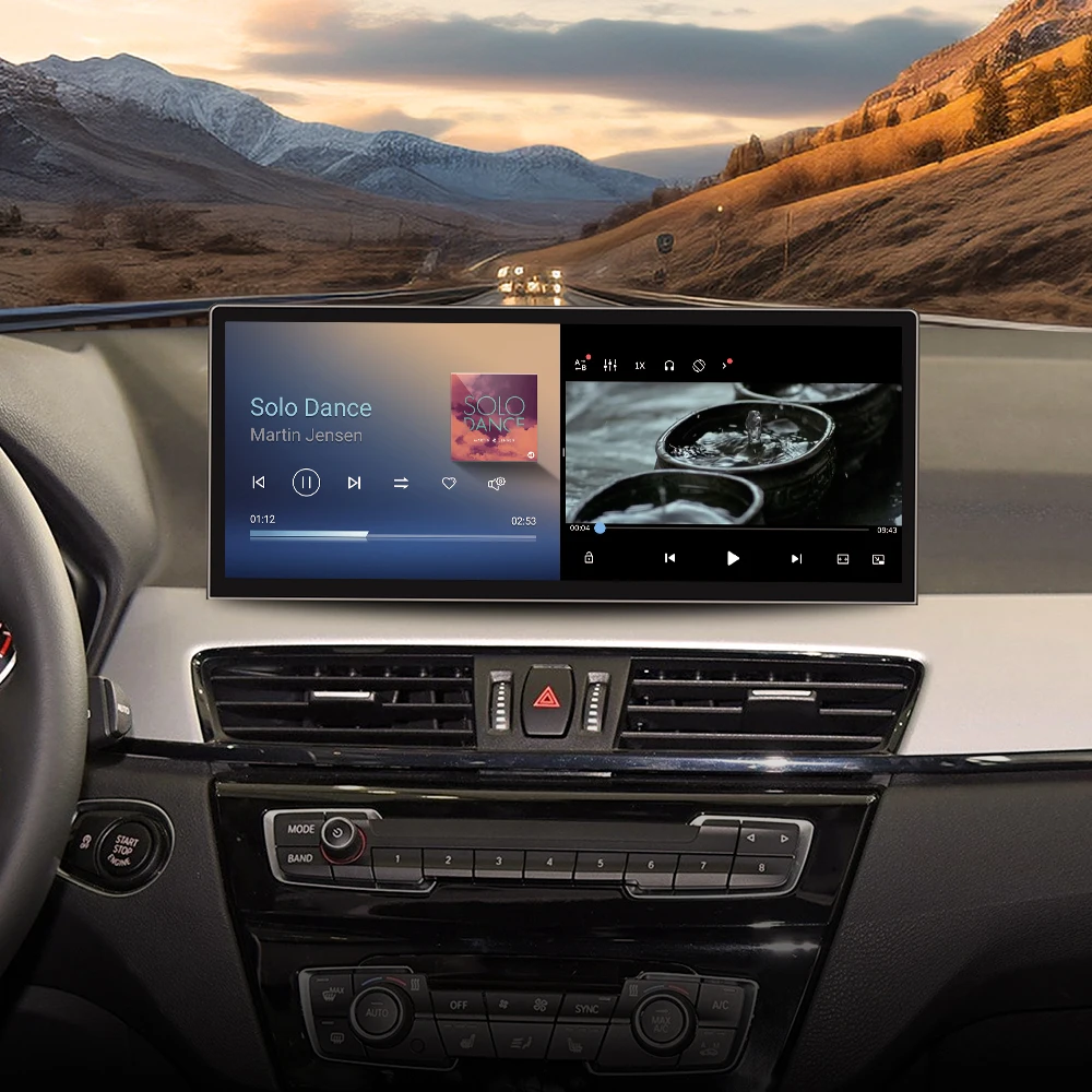 Car Radio Stereo Android Auto Thin Style Screen For BMW X1 2016 2017 2018 GPS Navigation Automotive Multimedia IPS Head Unit