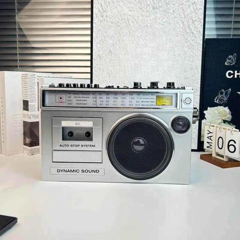 for Elderly High Volume Tape Player Radio Outdoor Bluetooth Speaker USB Card Full Band Portable Audio Device
