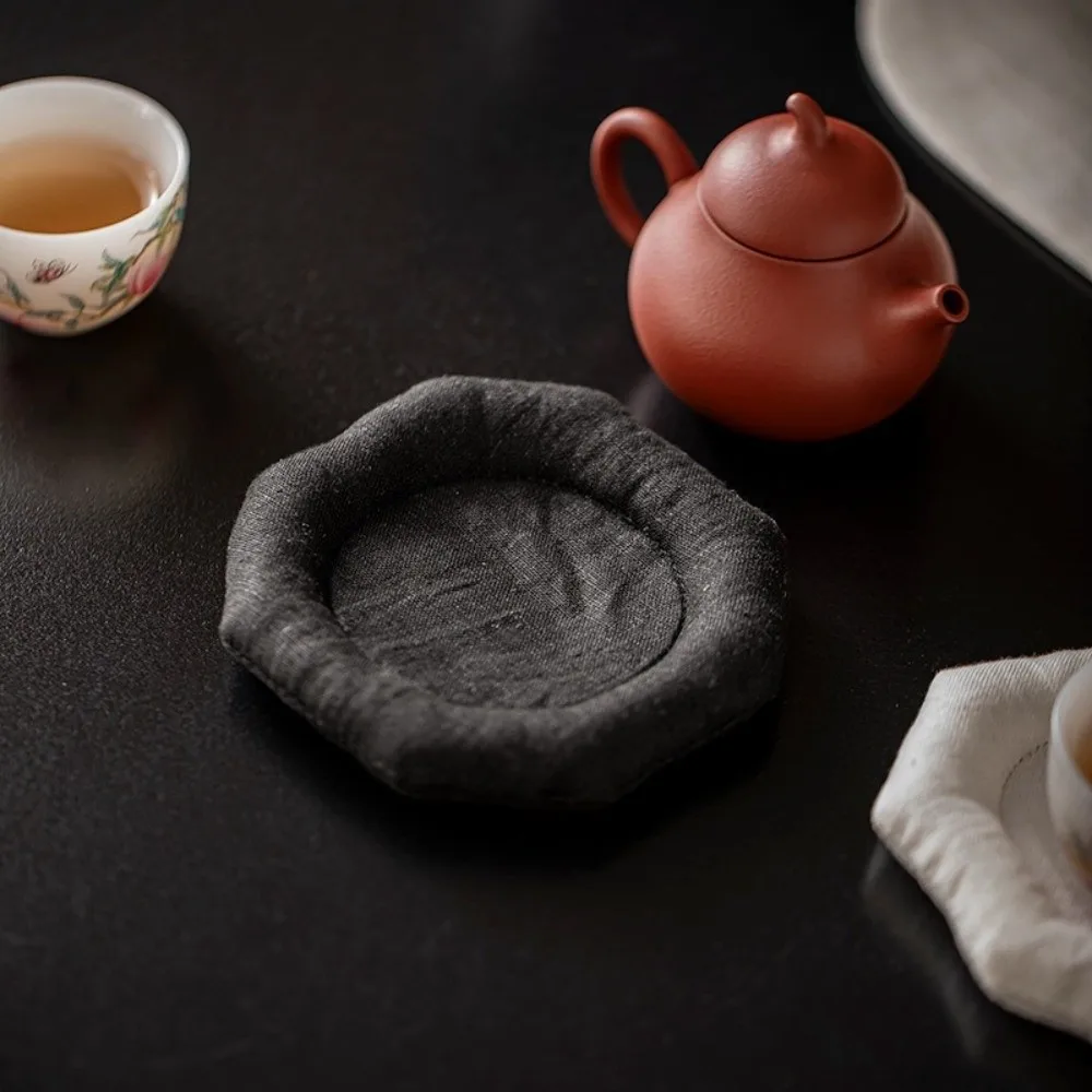 New Octagonal Shape Pot Bearing Holder Handmade Traditional Teapots Base Minimalist Tea Tray Coasters Home Decoration