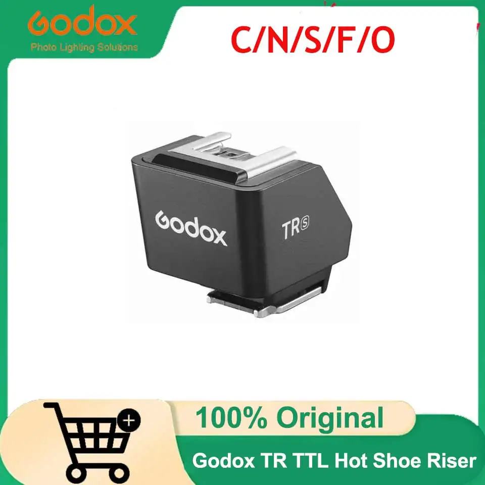 Godox TR TTL Hot Shoe Riser Compatible with Canon E-TTL II, Nikon I-TTL, Sony, Fujifilm, OM System and Panasonic TTL Systems