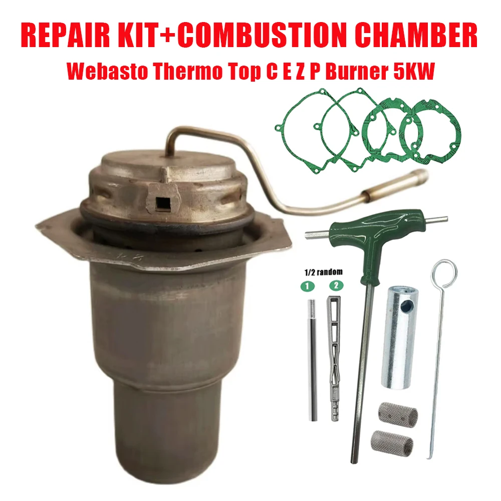 Diesel Burner Water Heater Combustion Air Motor 12v Burner Chamber with Repair Kit for Webasto 5kw Thermo Top C E Z P Truck