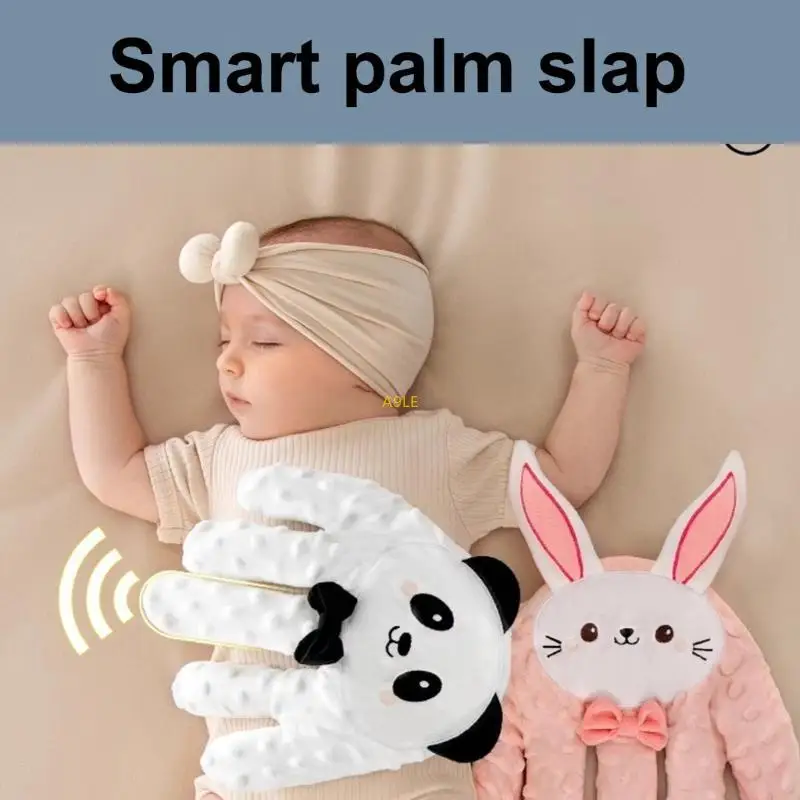 

Soft Cartoon Infant Calming Hand Pacify Toy with Adjustable Patting Intensity