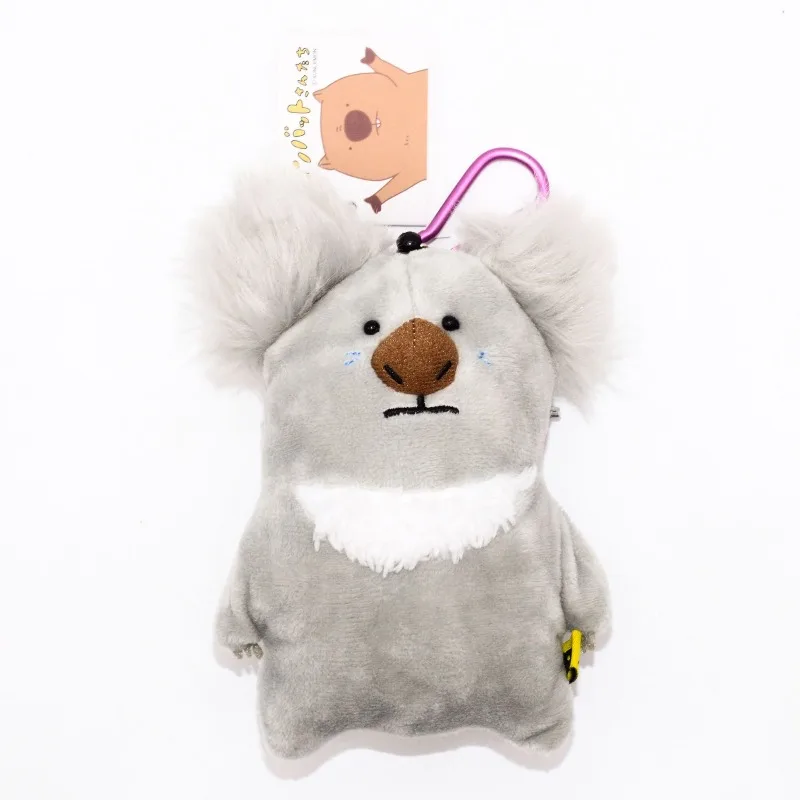 Bella peluche animale cerniera cambia borsa orso nero pacchetto di carte Koala sacchetto di immagazzinaggio sacchetto di moneta adorabile ciondolo di peluche regali per bambini