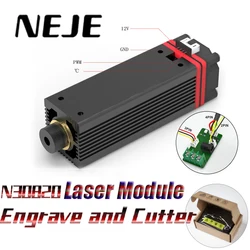 NEJE – Module Laser de gravure N30820, Machine de découpe d'imprimante, Modulation TTL/PWM, contrôle CNC, graveur sur bois Master 2S