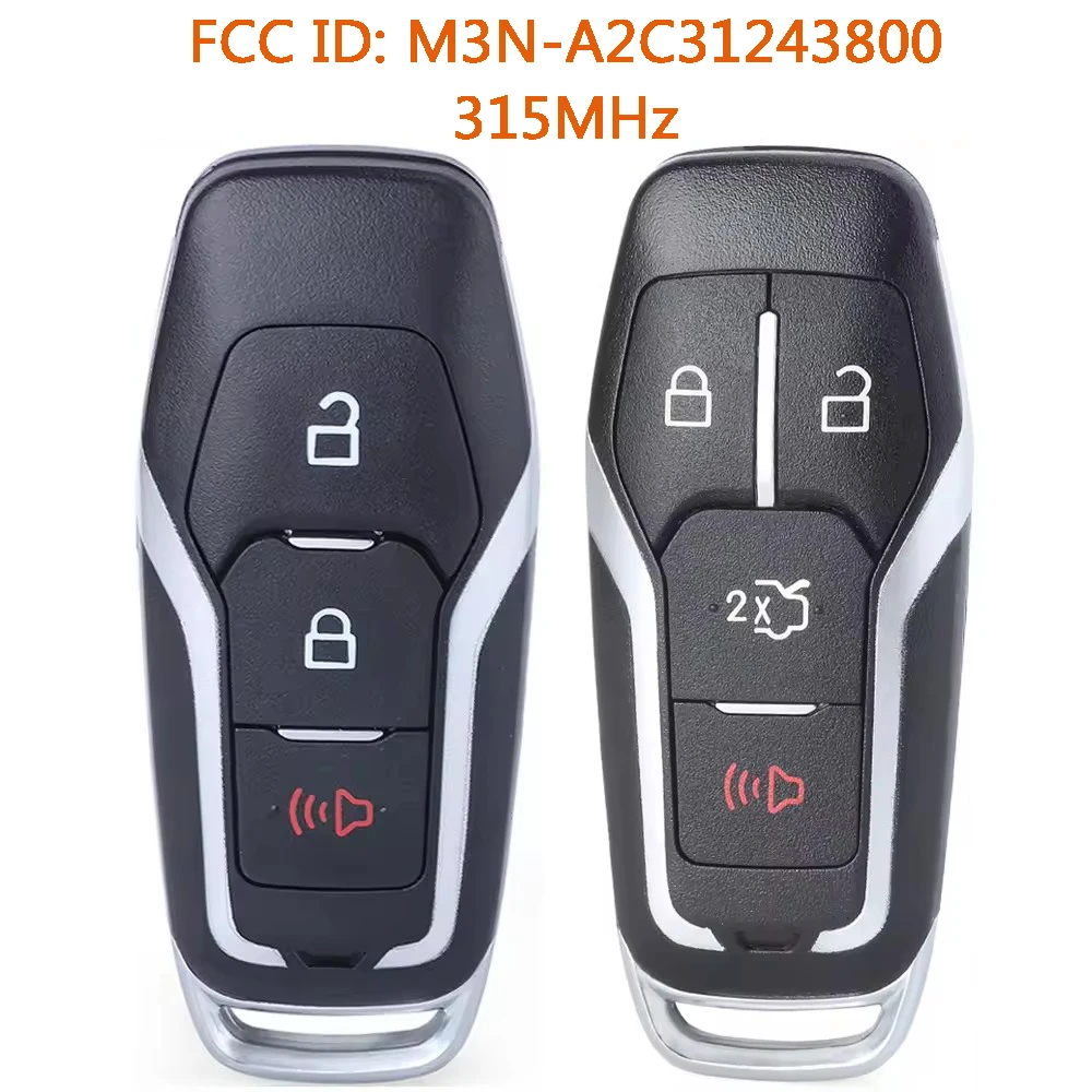 

KEYECU M3N-A2C31243800 164-R8109 164-R8143 164-R8120 Remote Key Fob for Ford Fusion Edge Explorer Mustang F-150 F-250 164-R8111