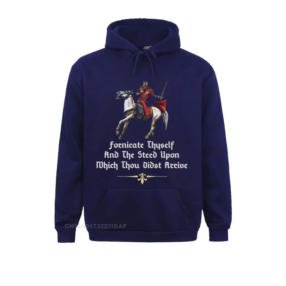 Fornicate Thyself And The Steed Upon Which Thou Didst Hoodie Brand Men Sweatshirts Preppy Style Hoodies comfortable Sportswears