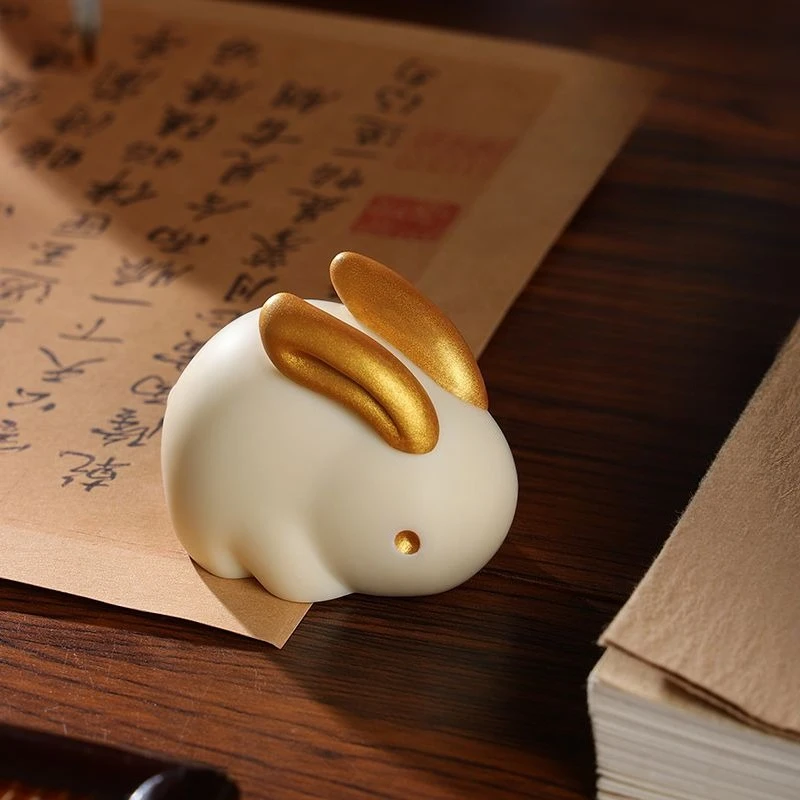 Cute Rabbit Paperweight, Creative Stationery for Calligraphy and Painting, Book Press for Students Practicing Calligraphy