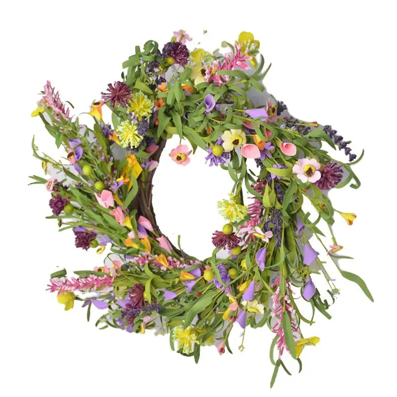 

ABHZ-20 Inches Front Door Wreath Artificial Wreath For Wall Window Room Indoor Outdoor Decor