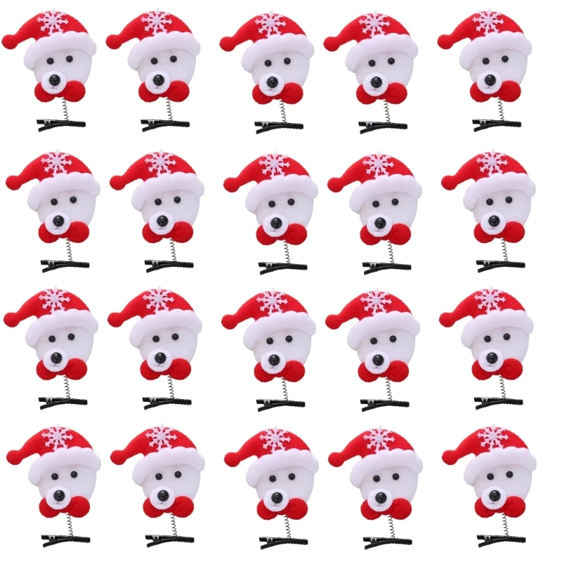 Clip printemps pour filles, accessoires pour cheveux, arbre noël, saison des fêtes