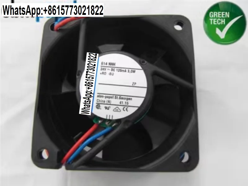 

614NHH brand new original ebm-papst frequency converter fan 6025 24V high-end instrument cooling fan