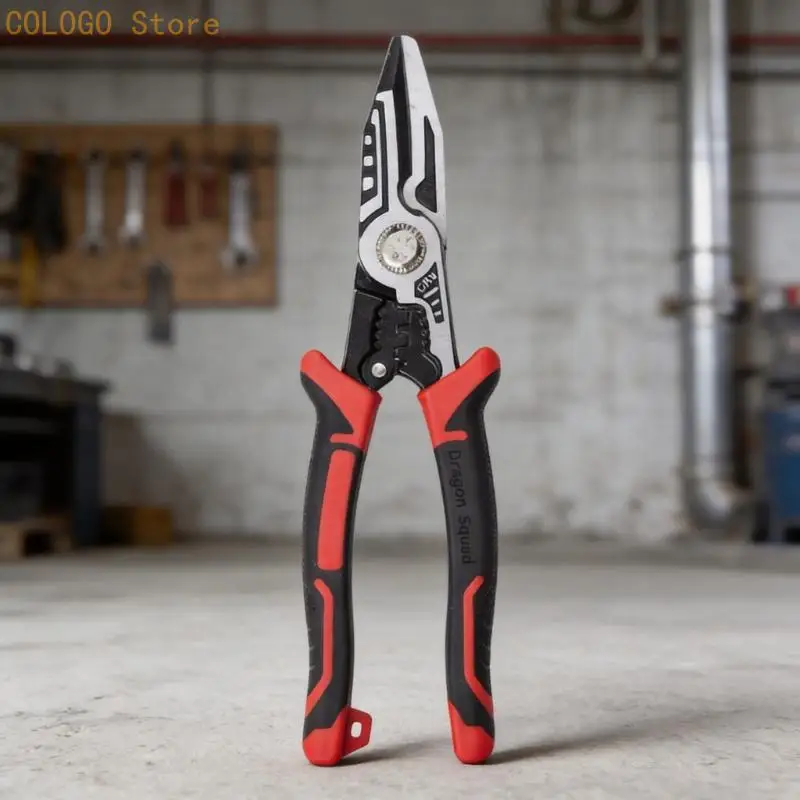 

Wire Stripping Pliers Manual Hand Tool with Pointed Grip Head, NonSlip Handle for Stripping Crimping Cutting Wire D0LD