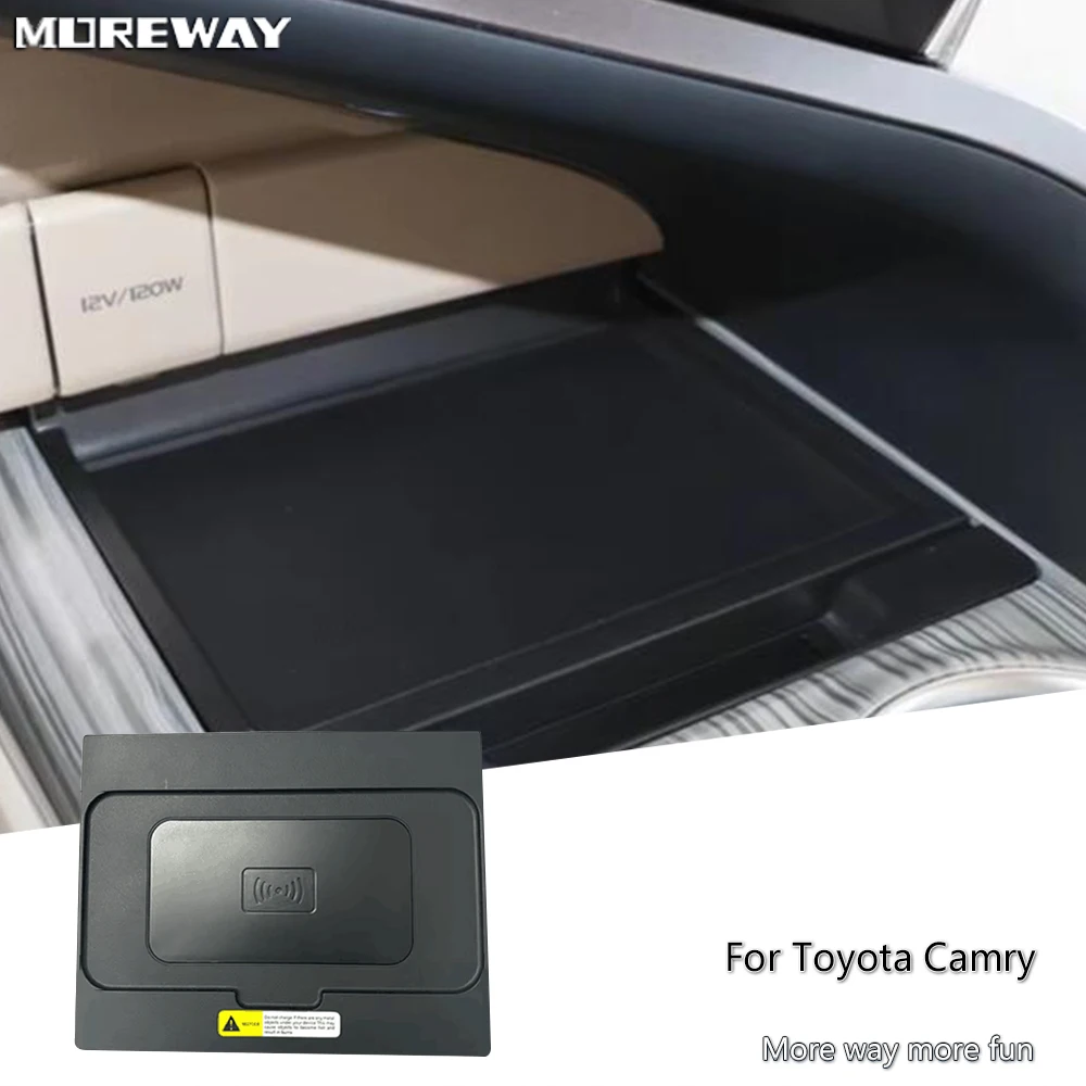 

Беспроводное зарядное устройство 15 Вт для Toyota Camry 2018-2021, держатель для телефона, зарядная панель, быстрая зарядка, аксессуары для интерьера