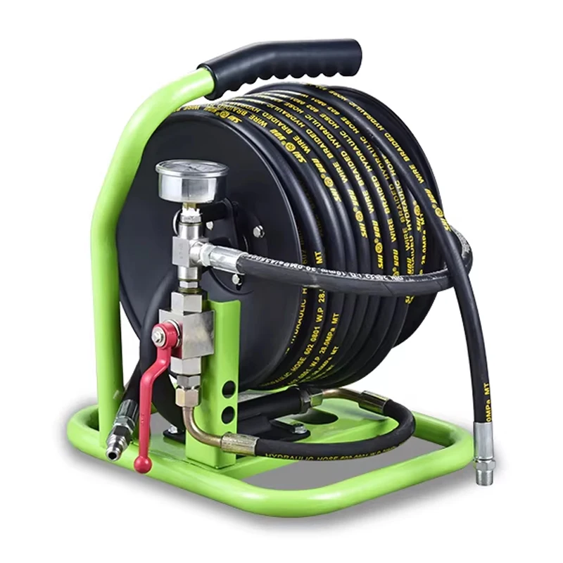 30M Portable High Pressure Power Jet Manual Hand Held Hose Reel Car Wash Machine Cleaning Equipment Part Professional Hose Reel