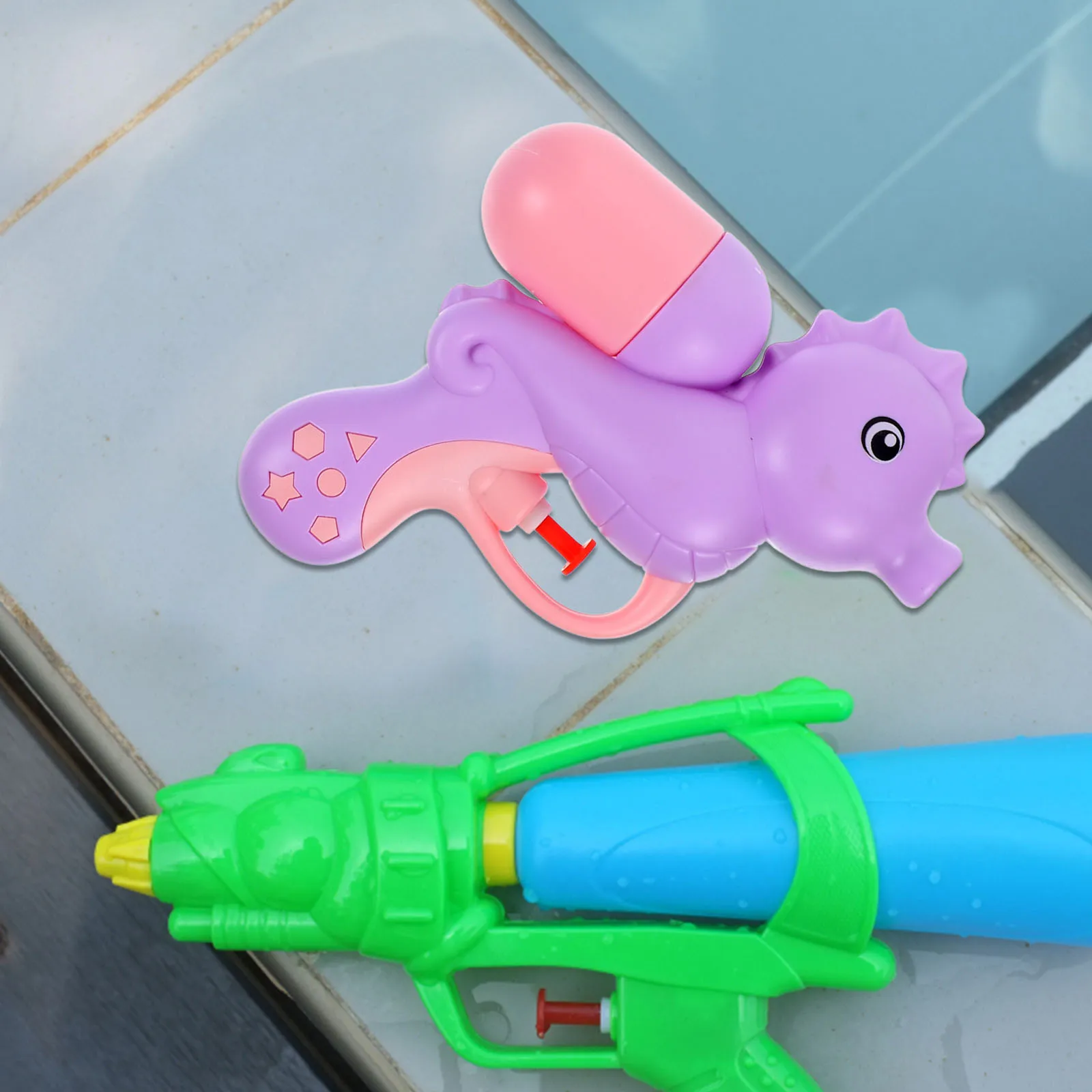 4Pcs Cartoon Water Bright Colors Lightweight Portable Water for Kids Summer Outdoor Entertainment Beach Pool