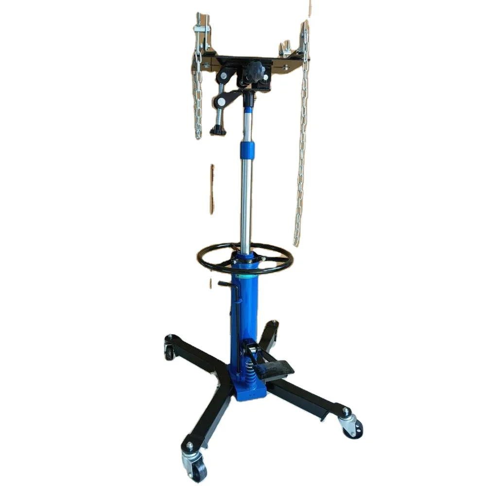 Heavy - Duty Hydraulic Transmission Jack Lift with Adjustable Clamps and Mobile Casters
