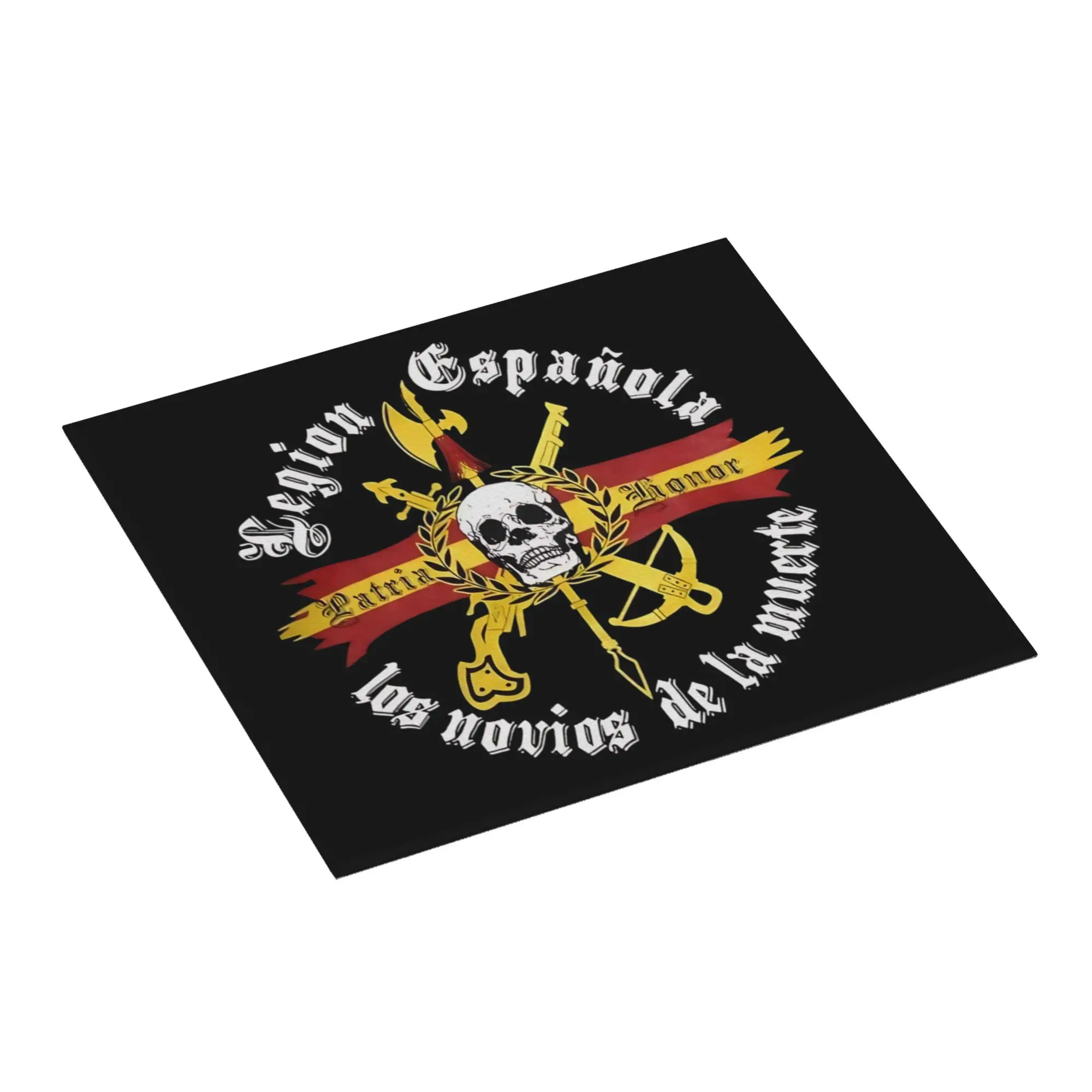 Spanish Legion Flag Non Slip Kitchen Counter Protector Mat Barware Tableware Reusable  Bathroom Drying Mat For Kitchen